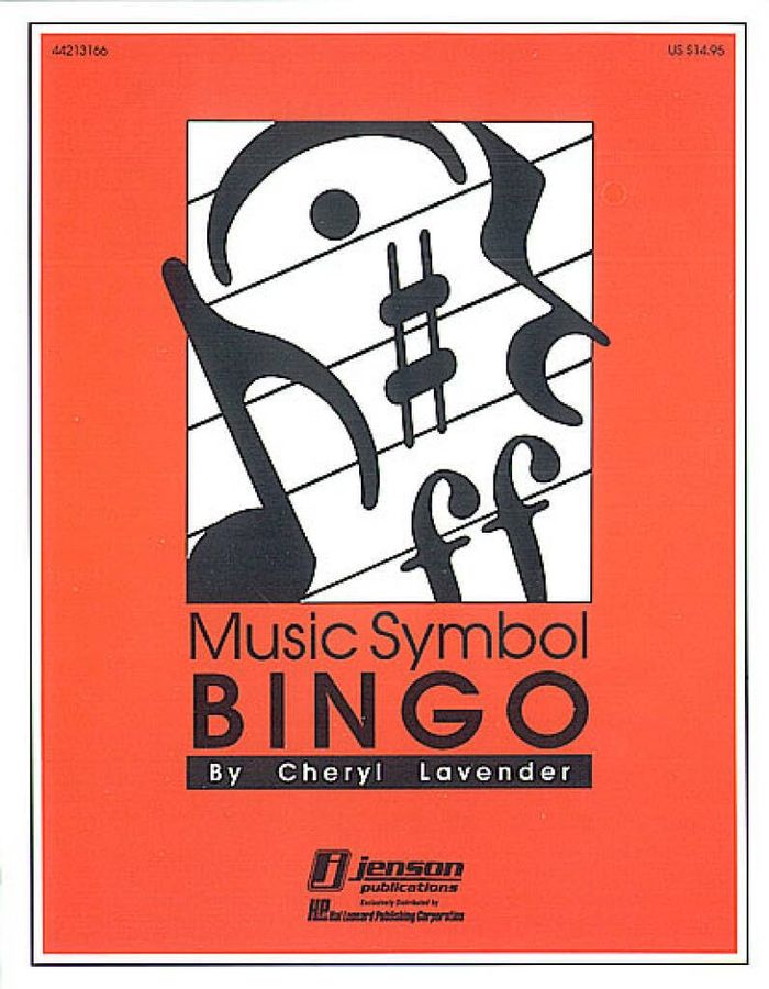 Couverture du livre « MUSIC SYMBOL BINGO CADEAU » de Lavender Cheryl, librairie Les Contes Infusés à Corte