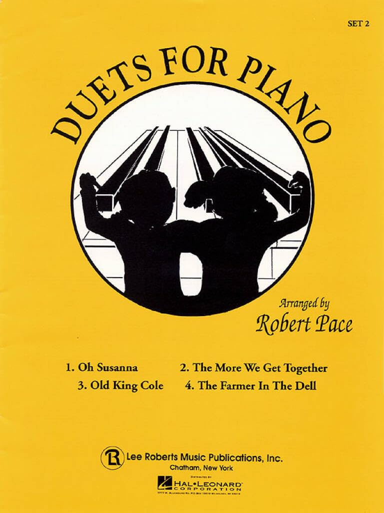 Couverture du livre « DUETS FOR PIANO YELLOW SET 2 PIANO », librairie Les Contes Infusés à Corte