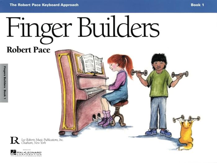 Couverture du livre « FINGER BUILDERS, BOOK 1 PIANO », librairie Les Contes Infusés à Corte