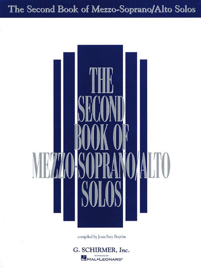 Couverture du livre « THE SECOND BOOK OF MEZZO-SOPRANO/ALTO SOLOS » de Auteurs Divers, librairie Les Contes Infusés à Corte