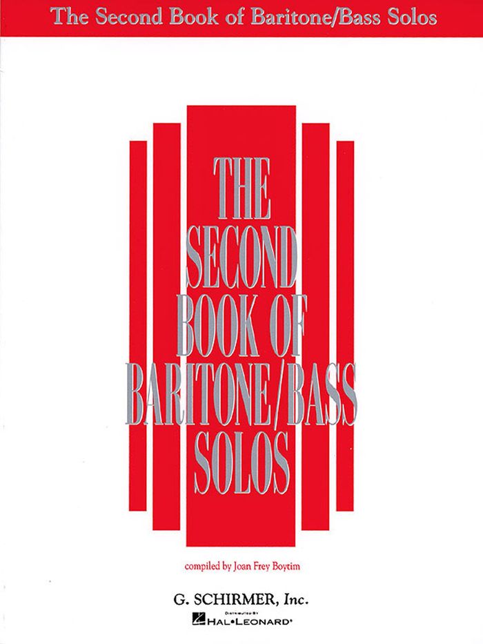 Couverture du livre « THE SECOND BOOK OF BARITONE/BASS SOLOS » de Auteurs Divers, librairie Les Contes Infusés à Corte