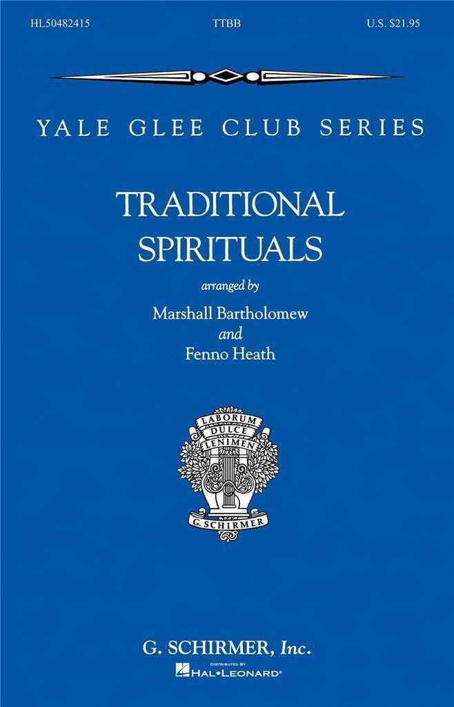 Couverture du livre « TRADITIONAL SPIRITUALS (YALE GLEE CLUB SERIES) », librairie Les Contes Infusés à Corte