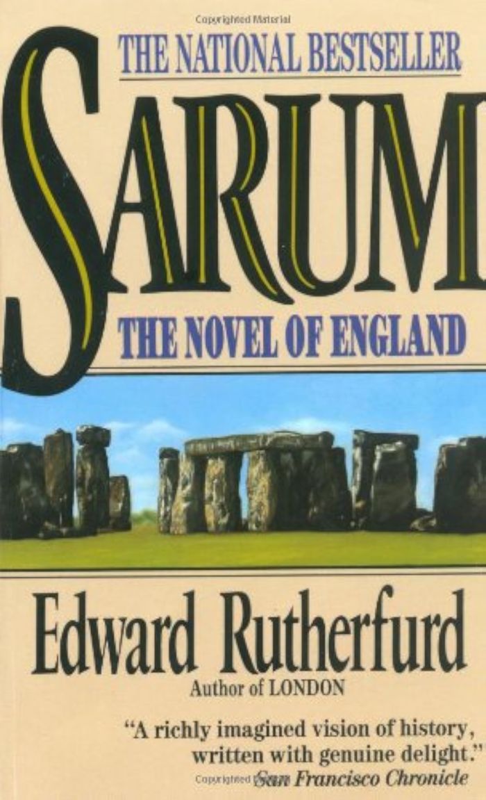 Couverture du livre « SARUM » de Rutherfurd, Edward, librairie Les Contes Infusés à Corte