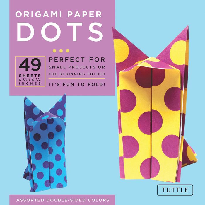 Couverture du livre « ORIGAMI PAPER DOTS (SMALL 6 3/4) /ANGLAIS » de Xxx, librairie Les Contes Infusés à Corte