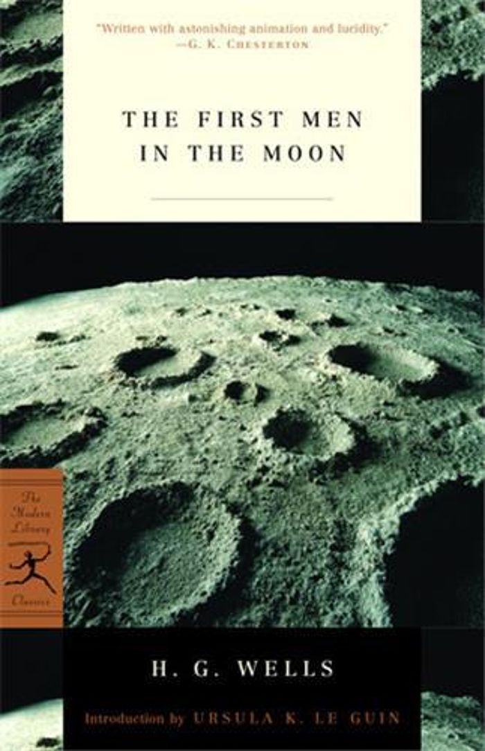 Couverture du livre « H.G. WELLS THE FIRST MEN IN THE MOON /ANGLAIS » de H.G. Wells, librairie Les Contes Infusés à Corte