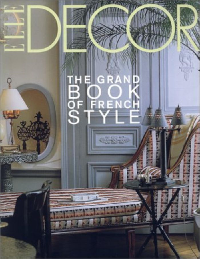 Couverture du livre « ELLE DECOR THE GRAND BOOK OF FRENCH STYL », librairie Les Contes Infusés à Corte