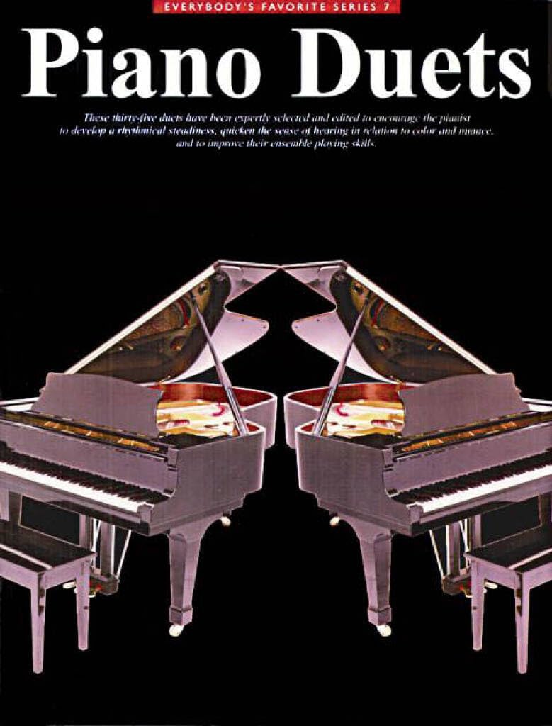 Couverture du livre « EVERYBODY'S FAVORITE PIANO DUETS » de Auteurs Divers, librairie Les Contes Infusés à Corte