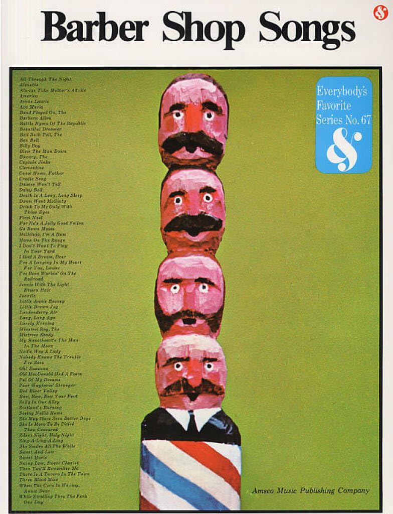 Couverture du livre « BARBER SHOP SONGS CHANT » de Auteurs Divers, librairie Les Contes Infusés à Corte