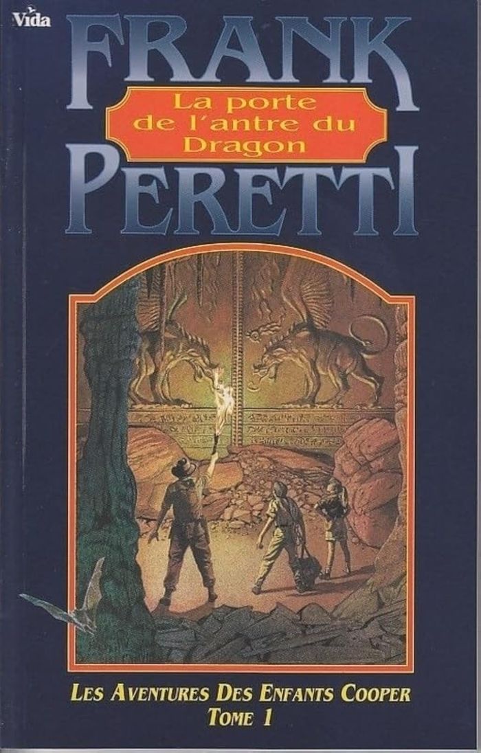 Couverture du livre « LES AVENTURES DES ENFANTS COOPER TOME 1, LA PORTE DE L'ANTRE DU DRAGON » de Peretti Frank Edward, librairie Les Contes Infusés à Corte