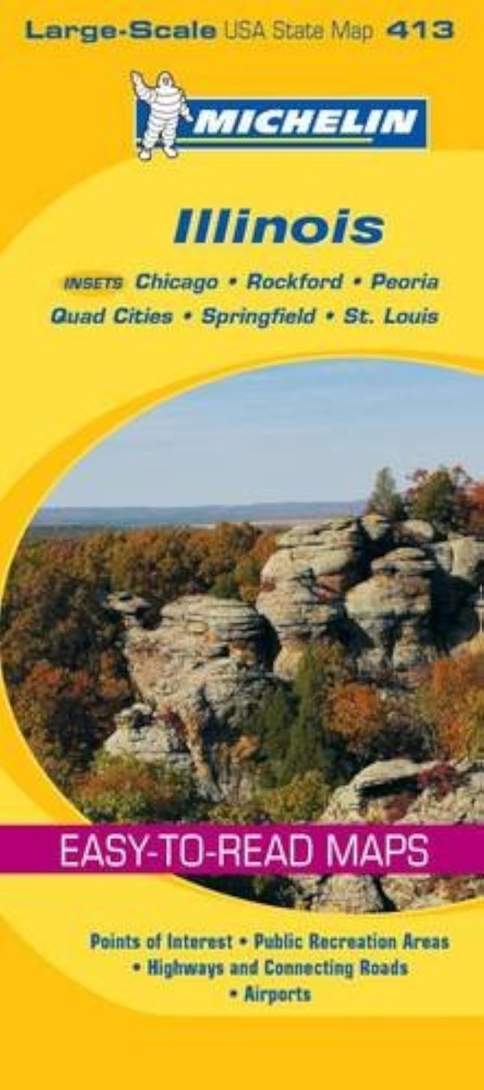 Couverture du livre « CARTE US ILLINOIS », librairie Les Contes Infusés à Corte