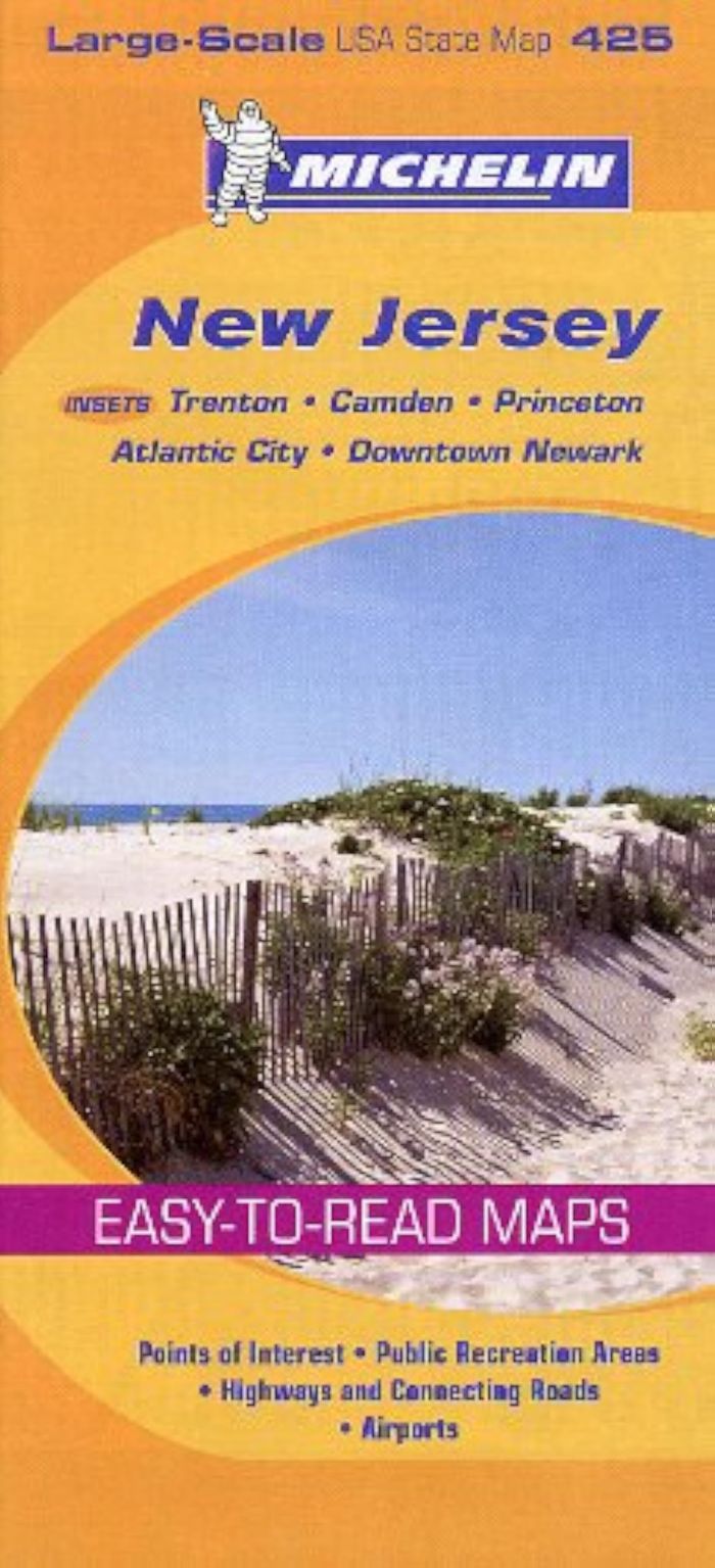 Couverture du livre « CARTE US NEW JERSEY » de Xxx, librairie Les Contes Infusés à Corte