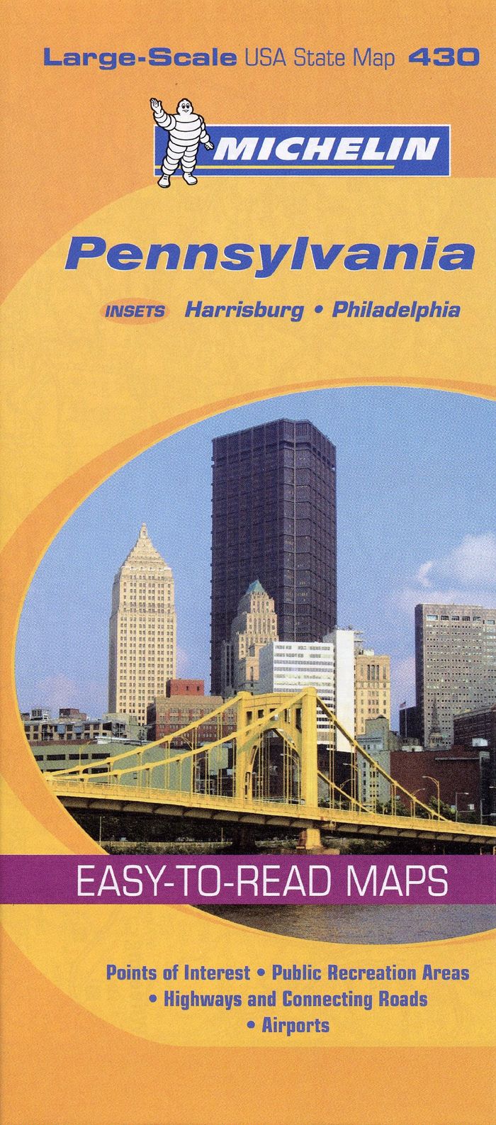 Couverture du livre « CARTE US PENNSYLVANIA » de Xxx, librairie Les Contes Infusés à Corte