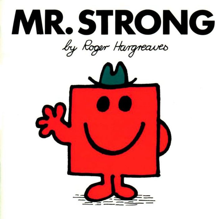 Couverture du livre « MR. MEN AND LITTLE MISS - MR. STRONG », librairie Les Contes Infusés à Corte