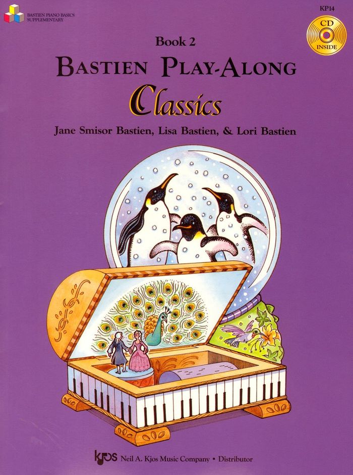 Couverture du livre « BASTIEN PLAY-ALONG CLASSICS BK.2 P CD » de Bastien, librairie Les Contes Infusés à Corte