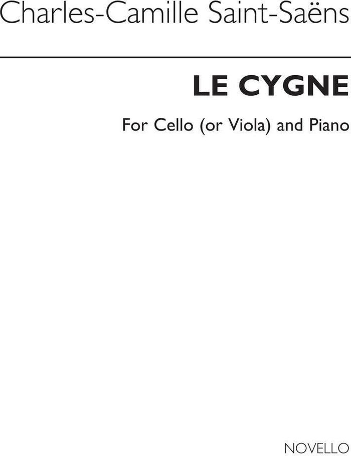 Couverture du livre « CAMILLE SAINT-SAENS: LE CYGNE (THE SWAN) » de Saint-Saens, Camille, librairie Les Contes Infusés à Corte