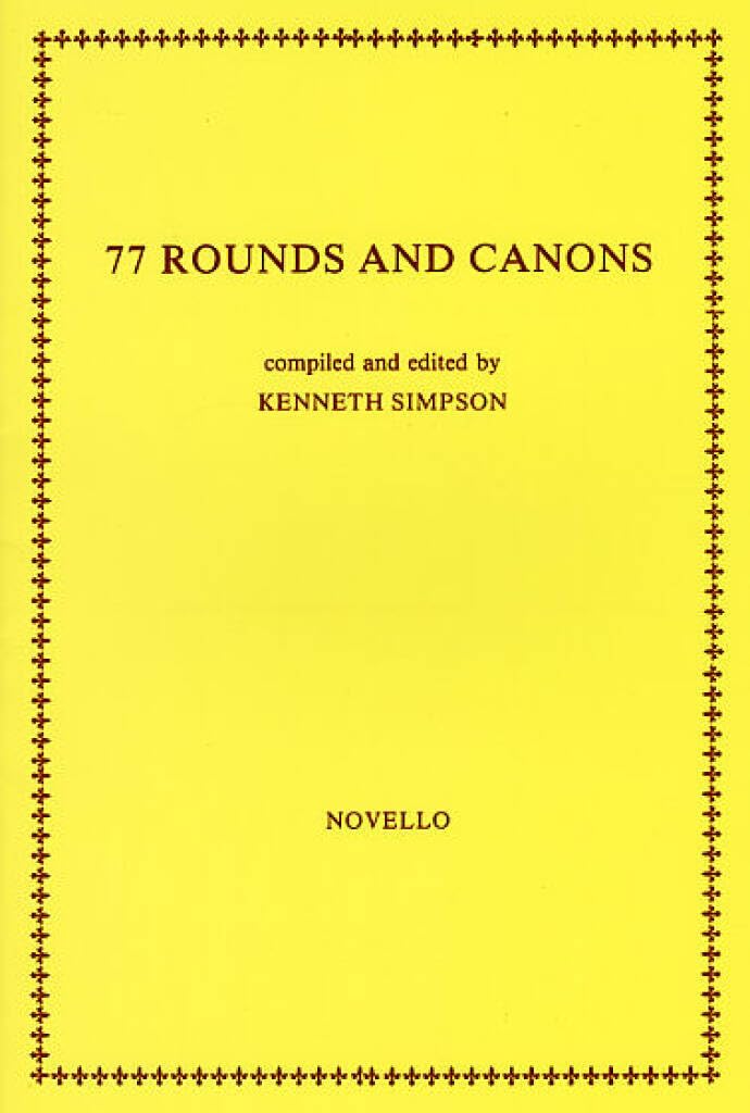 Couverture du livre « 77 ROUNDS AND CANONS » de Auteurs Divers, librairie Les Contes Infusés à Corte