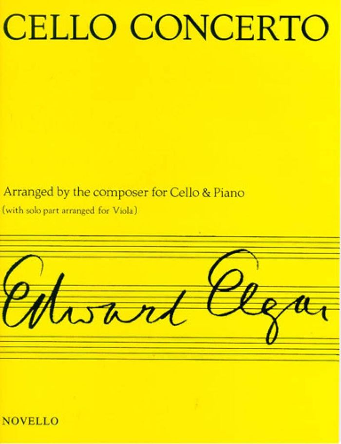 Couverture du livre « EDWARD ELGAR: CONCERTO FOR CELLO OP.85 », librairie Les Contes Infusés à Corte