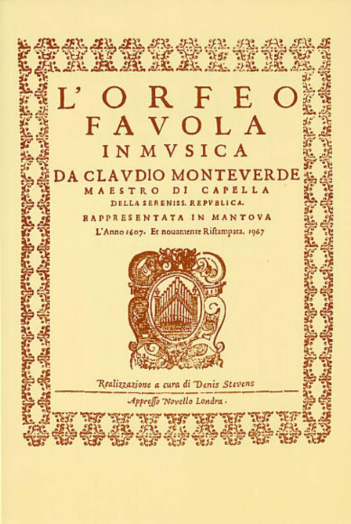 Couverture du livre « CLAUDIO MONTEVERDI: L'ORFEO - FAVOLA IN MUSICA SV.318 » de Monteverdi, Claudio, librairie Les Contes Infusés à Corte
