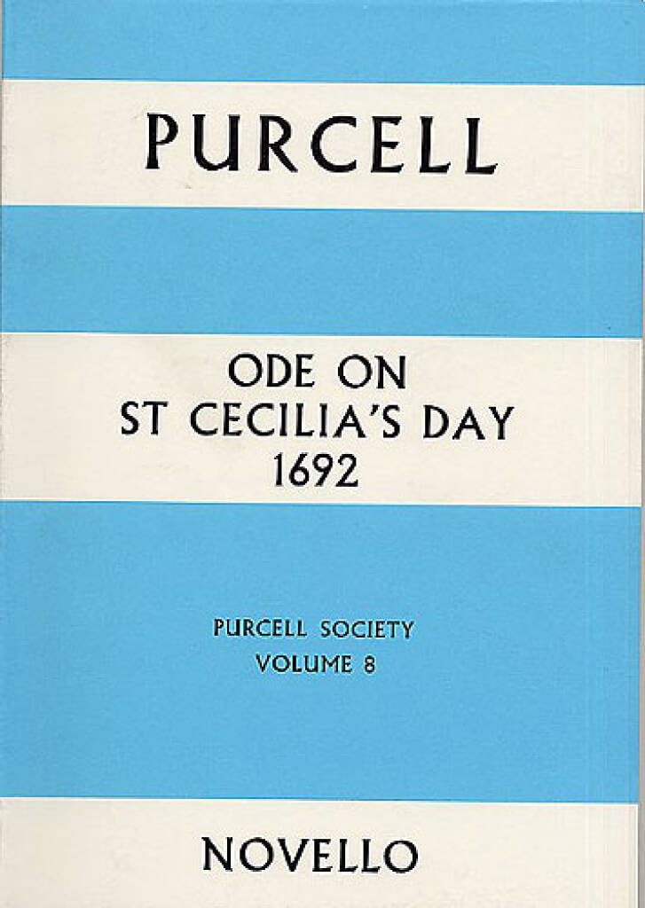 Couverture du livre « PURCELL SOCIETY VOLUME 8 - ODE ON ST CECILIA'S DAY 1692 (FULL SCORE) CHANT » de Purcell, (arti Henry, librairie Les Contes Infusés à Corte