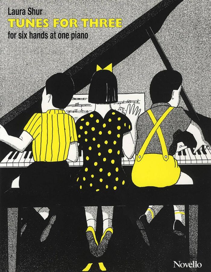 Couverture du livre « LAURA SHUR: TUNES FOR THREE PIANO » de Shur, (artist) Laura, librairie Les Contes Infusés à Corte
