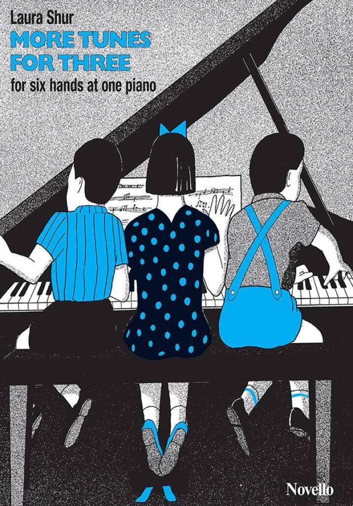Couverture du livre « LAURA SHUR: MORE TUNES FOR THREE PIANO » de Shur, (artist) Laura, librairie Les Contes Infusés à Corte