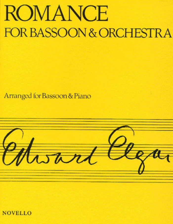 Couverture du livre « EDWARD ELGAR: ROMANCE FOR BASSOON AND ORCHESTRA (BASSOON/PIANO) » de Elgar, (compo Edward, librairie Les Contes Infusés à Corte