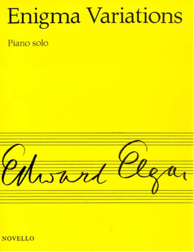Couverture du livre « EDWARD ELGAR: ENIGMA VARIATIONS OP.36 PIANO » de Elgar, (compo Edward, librairie Les Contes Infusés à Corte