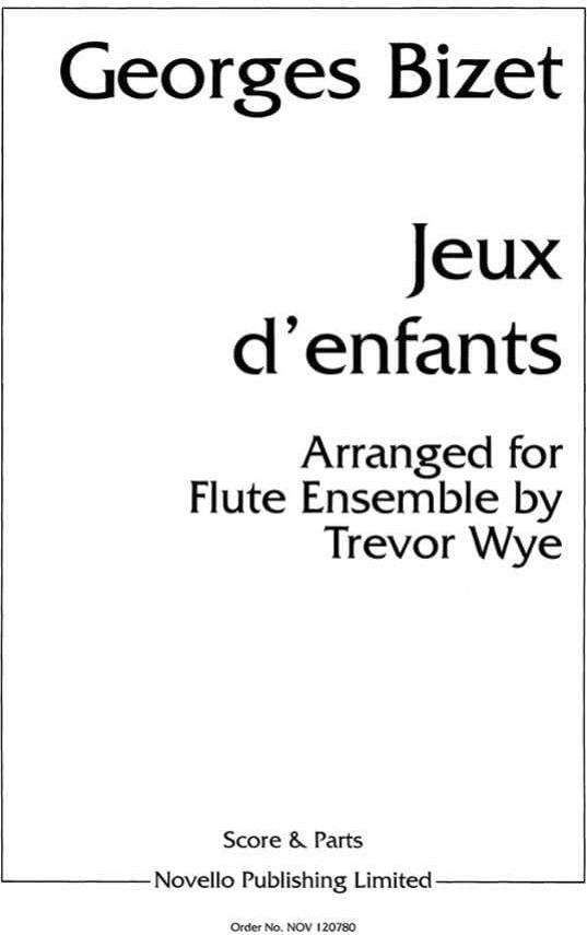 Couverture du livre « GEORGE BIZET: JEUX D'ENFANTS », librairie Les Contes Infusés à Corte