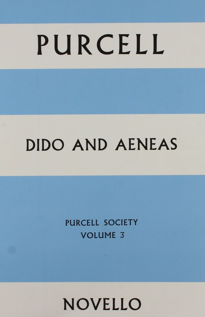 Couverture du livre « PURCELL SOCIETY VOLUME 3 - DIDO AND AENEAS (FULL SCORE) » de Purcell, (arti Henry, librairie Les Contes Infusés à Corte