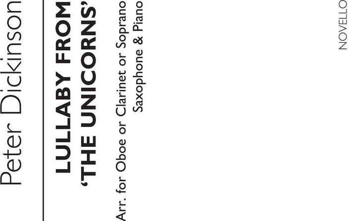 Couverture du livre « PETER DICKINSON: LULLABY FROM 'THE UNICORNS' » de Dickinson, (ar Peter, librairie Les Contes Infusés à Corte