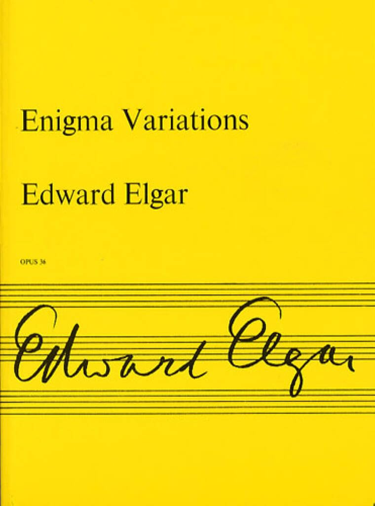 Couverture du livre « EDWARD ELGAR: ENIGMA VARIATIONS OP.36 (MINIATURE SCORE) » de Elgar, (artis Edward, librairie Les Contes Infusés à Corte