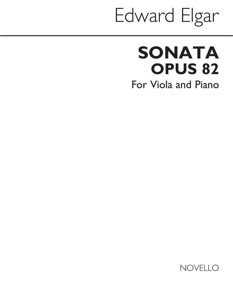 Couverture du livre « EDWARD ELGAR: SONATA OP.82 » de Elgar, (artis Edward, librairie Les Contes Infusés à Corte