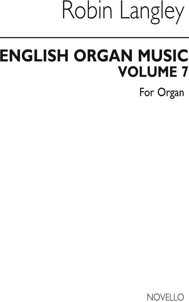Couverture du livre « ENGLISH ORGAN MUSIC VOLUME SEVEN: THE DUET REPERTOIRE 1530-1830 » de Langley, (edit Robin, librairie Les Contes Infusés à Corte