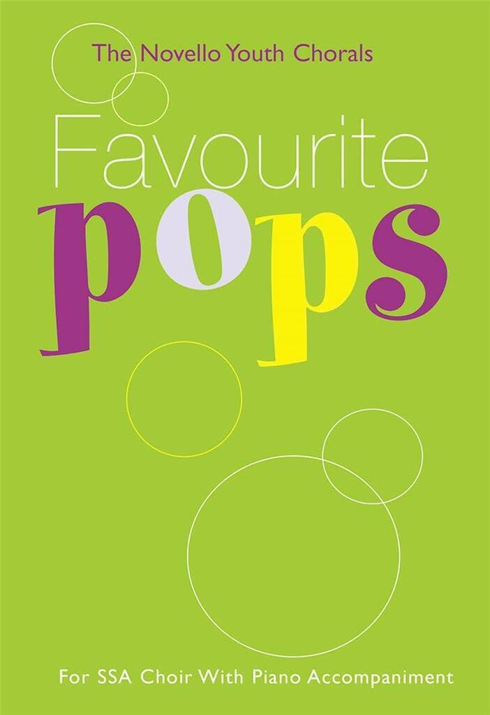 Couverture du livre « THE NOVELLO YOUTH CHORALS: FAVOURITE POPS (SSA) » de Rice, (arrange Berty, librairie Les Contes Infusés à Corte