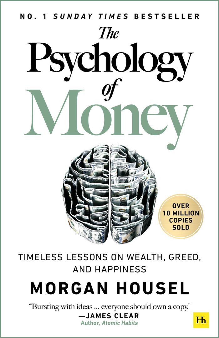 Couverture du livre « THE PSYCHOLOGY OF MONEY - TIMELESS LESSONS ON WEALTH, GREED, AND HAPPINESS », librairie Les Contes Infusés à Corte