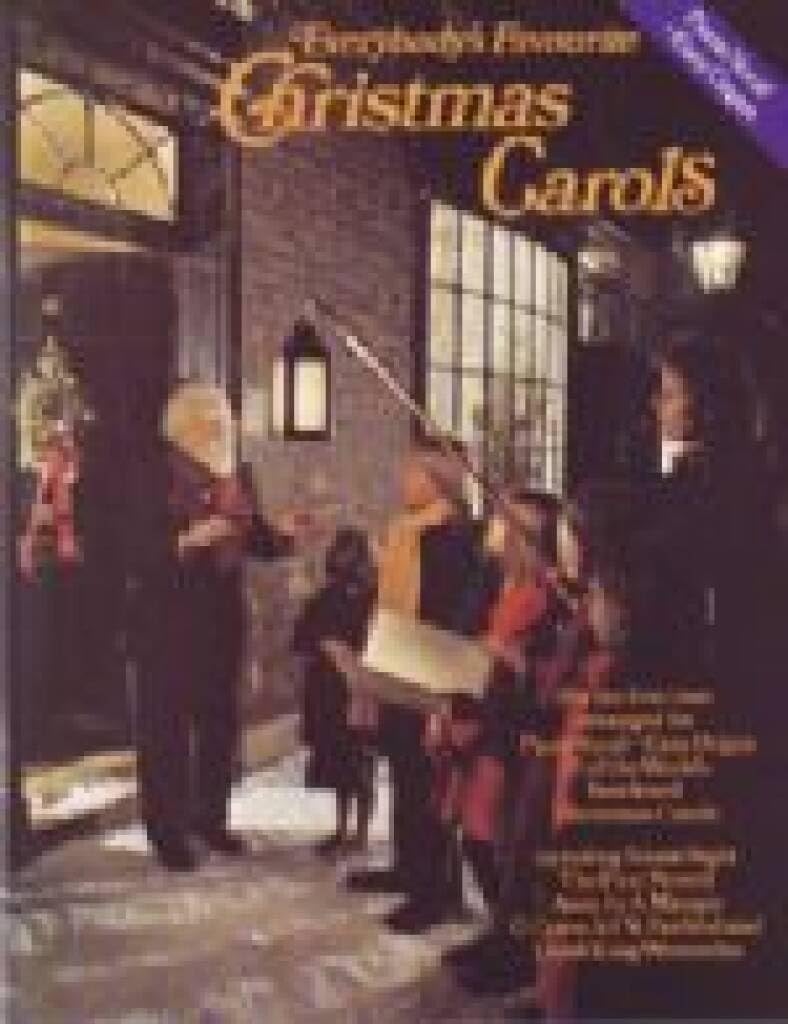 Couverture du livre « EVERYBODY'S FAVOURITE CHRISTMAS CAROLS PIANO, VOIX, GUITARE » de Auteurs Divers, librairie Les Contes Infusés à Corte