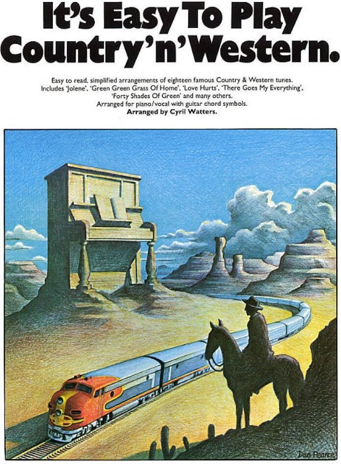 Couverture du livre « IT'S EASY TO PLAY COUNTRY 'N' WESTERN PIANO, VOIX, GUITARE », librairie Les Contes Infusés à Corte