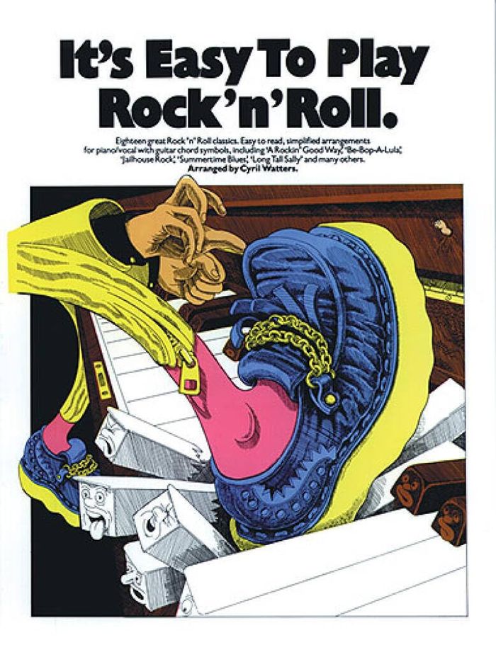 Couverture du livre « IT'S EASY TO PLAY ROCK 'N' ROLL PIANO, VOIX, GUITARE » de Auteurs Divers, librairie Les Contes Infusés à Corte