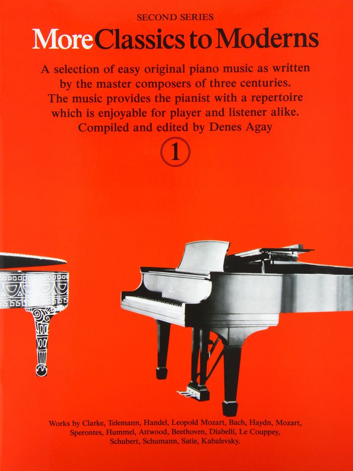 Couverture du livre « DENES AGAY : MORE CLASSICS TO MODERNS 1 - PIANO » de Agay, (editor) Denes, librairie Les Contes Infusés à Corte