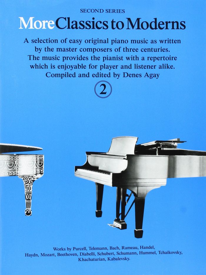Couverture du livre « DENES AGAY : MORE CLASSICS TO MODERNS 2 - PIANO » de Agay, (editor) Denes, librairie Les Contes Infusés à Corte