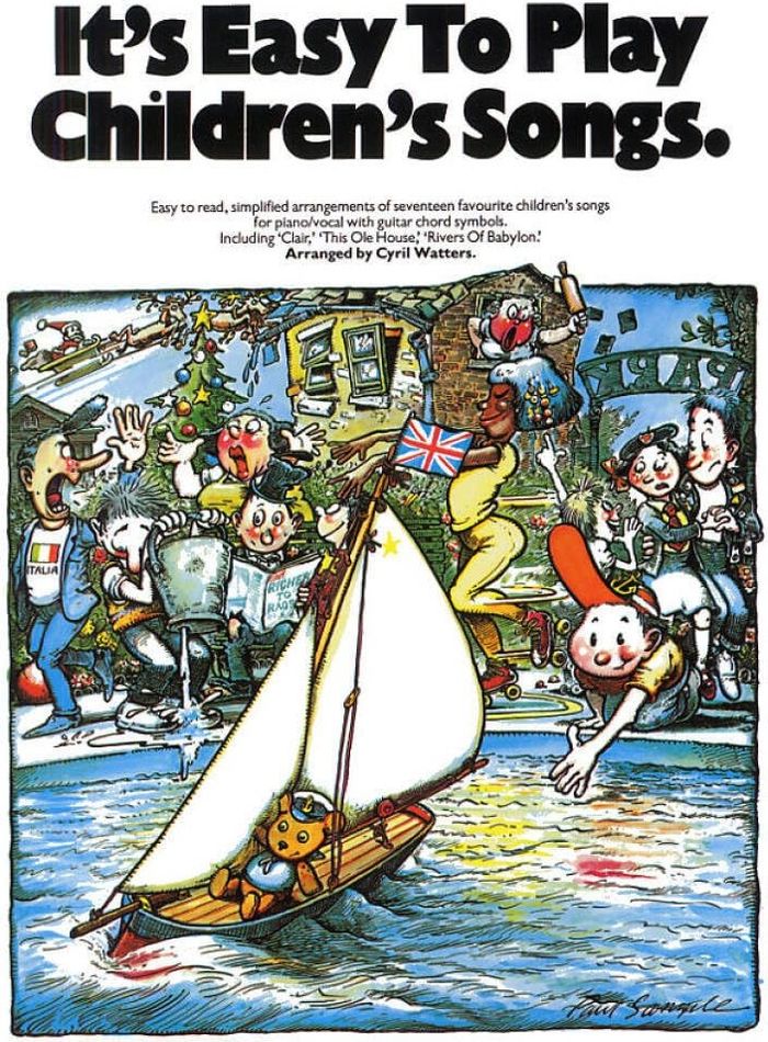 Couverture du livre « IT'S EASY TO PLAY CHILDREN'S SONGS PIANO, VOIX, GUITARE » de Auteurs Divers, librairie Les Contes Infusés à Corte