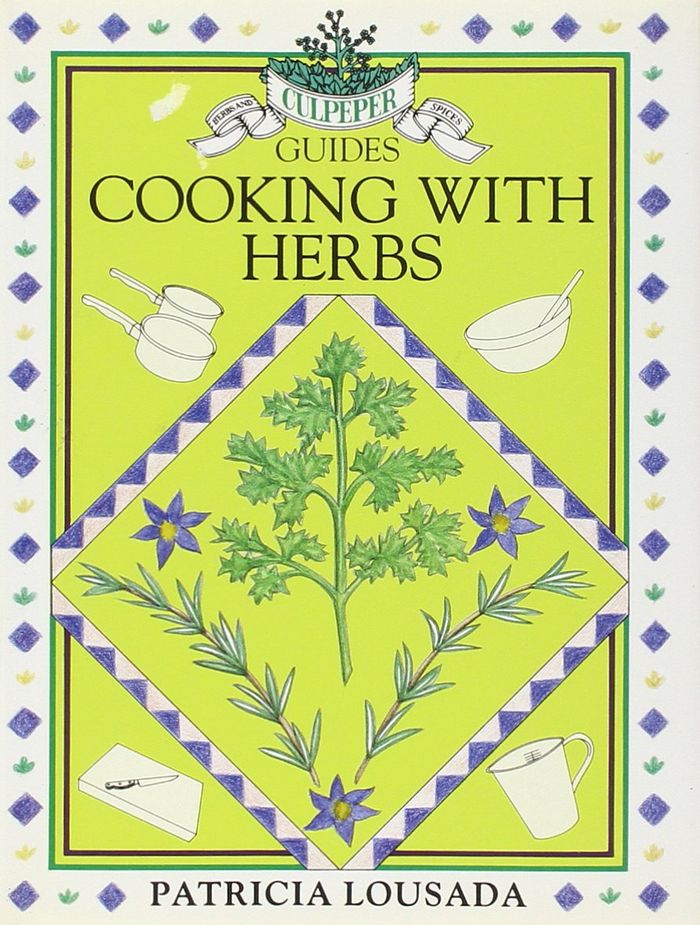 Couverture du livre « CULPEPPER GUIDES: COOKING WITH HERBS », librairie Les Contes Infusés à Corte