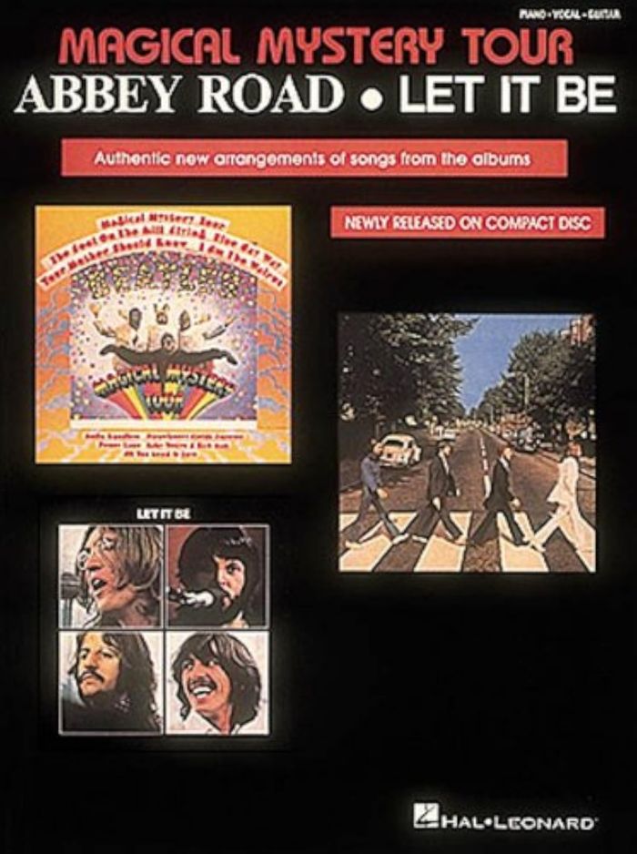 Couverture du livre « MAGICAL MYSTERY TOUR/ABBEY ROAD/LET IT BE PIANO, VOIX, GUITARE », librairie Les Contes Infusés à Corte