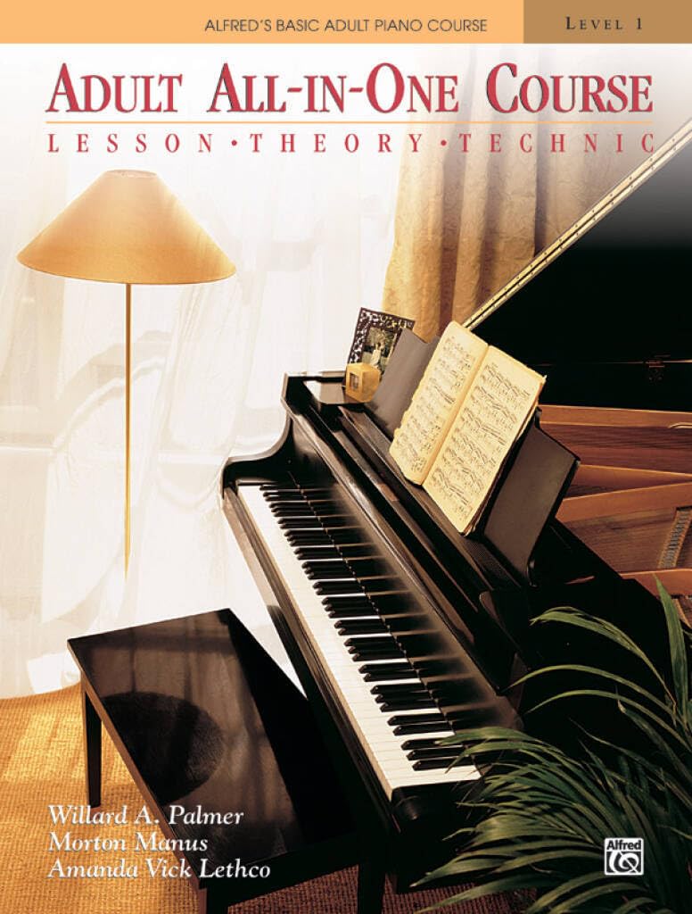 Couverture du livre « AMANDA VICK LETHCO : ALFRED'S BASIC ADULT ALL IN ONE COURSE 1 - RECUEIL + CD » de Manus Morton, librairie Les Contes Infusés à Corte