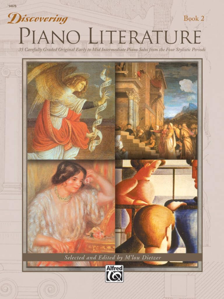 Couverture du livre « DISCOVERING PIANO LITERATURE - VOLUME 2 PIANO » de Dietzer, (edit M'Lou, librairie Les Contes Infusés à Corte