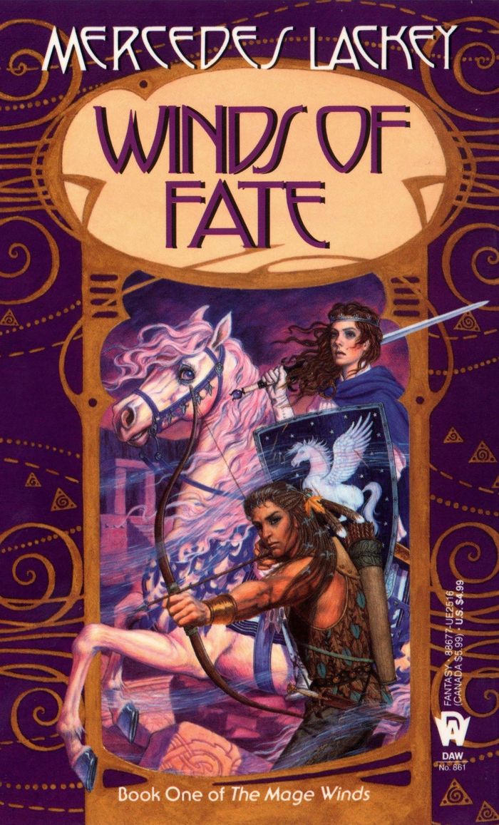 Couverture du livre « MAGE WINDS - WINDS OF FATE » de Mercedes Lackey, librairie Les Contes Infusés à Corte
