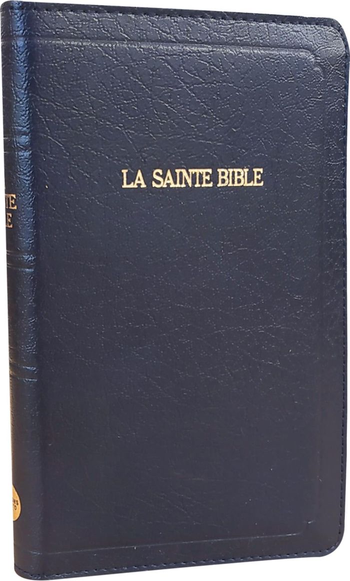 Couverture du livre « SAINTE BIBLE 1910 NOIRE ZIP » de Louis Segond, librairie Les Contes Infusés à Corte
