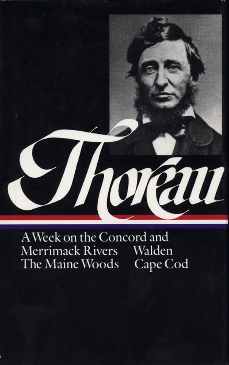 Couverture du livre « LIBRARY OF AMERICA HENRY DAVID THOREAU EDITION - HENRY DAVID THOREAU: A WEEK ON THE CONCORD AND MERR » de Thoreau Henry David, librairie Les Contes Infusés à Corte