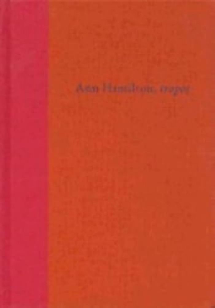 Couverture du livre « ANN HAMILTON TROPOS /ANGLAIS » de Xxx, librairie Les Contes Infusés à Corte