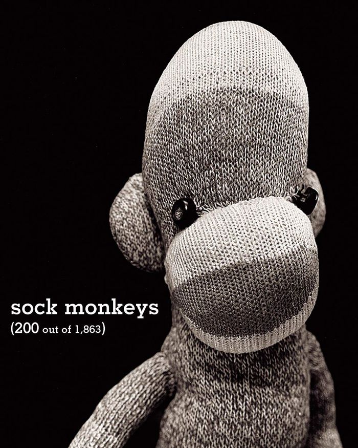 Couverture du livre « SOCK MONKEYS (200 OUT OF 1, 863) /ANGLAIS », librairie Les Contes Infusés à Corte